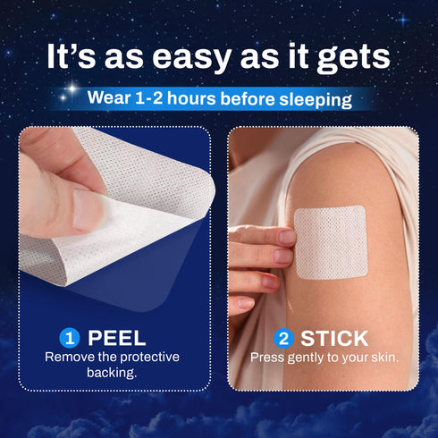JJ CARE Sleep Patches 30 PCS, Sleep Aids for Adults Extra Strength, Natural and Toxin-Free Sleep Patch, Melatonin Patch for Daily Use, Melatonin Natural Patch for Sleep Support